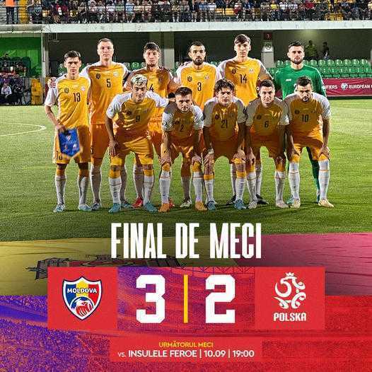 Victorie ISTORICĂ pentru naționala de fotbal a Republicii Moldova / VIDEO