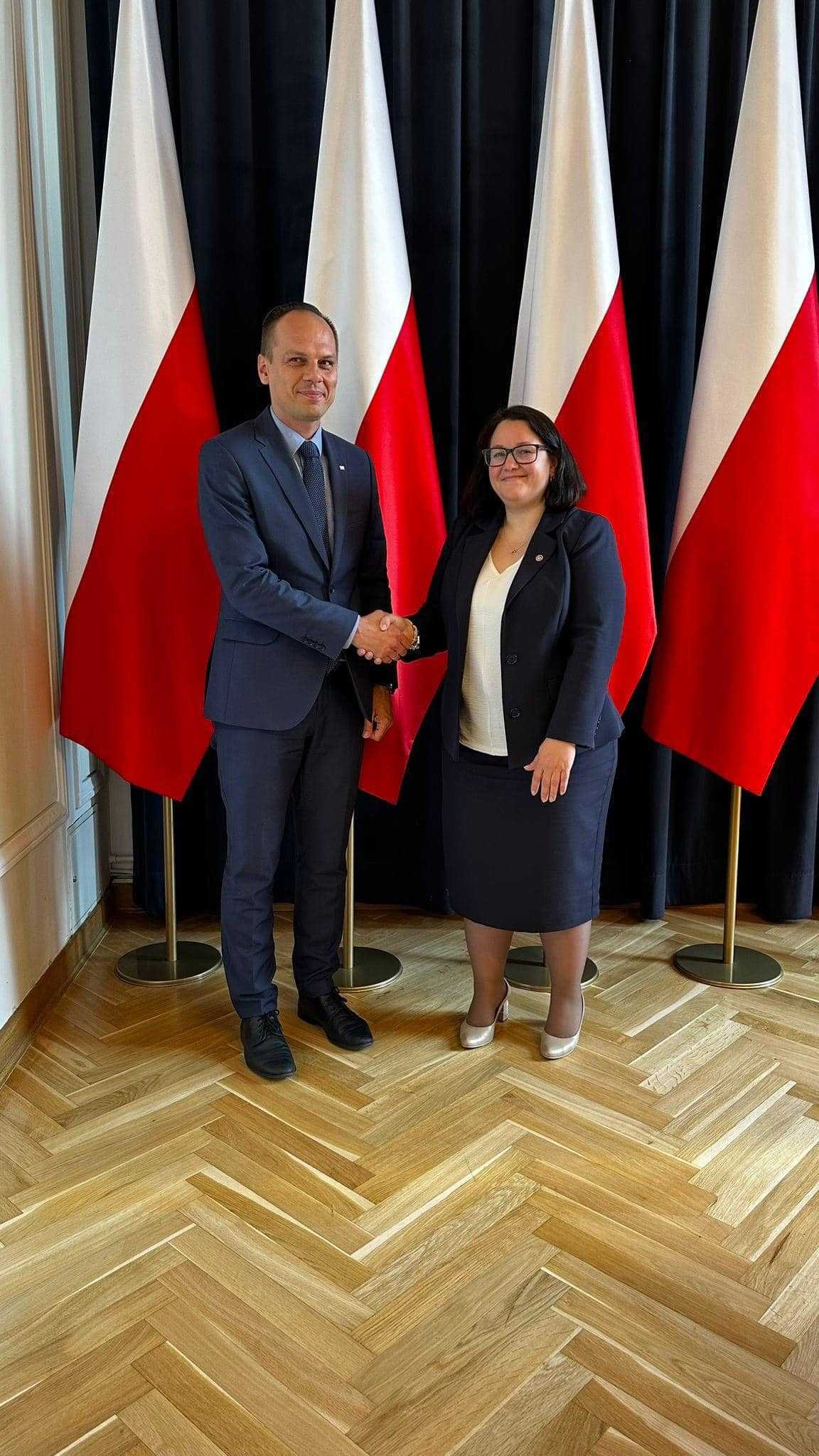 Ministrul Lilia Dabija a discutat la Varșovia cu secretarul de stat în domeniul Infrastructurii, Rafal Weber