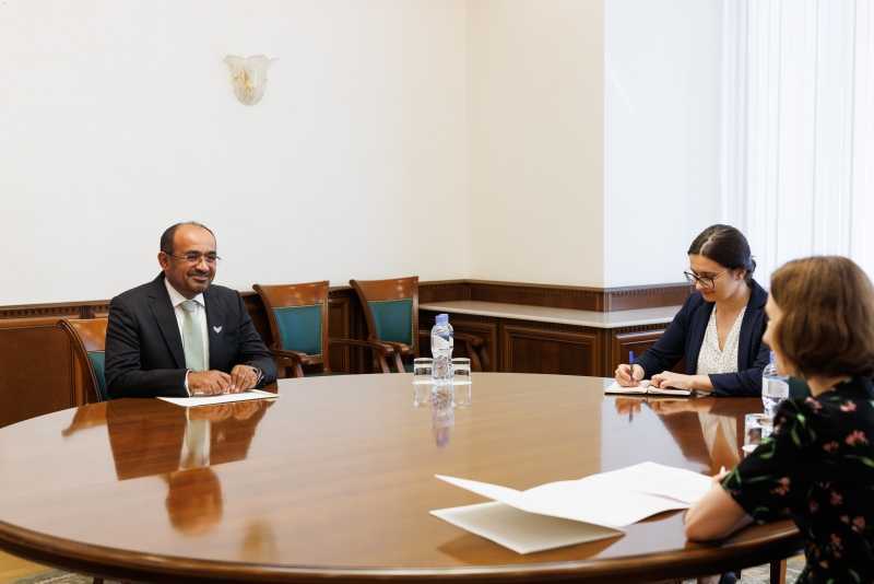 Maia Sandu a avut o întrevedere cu ambasadorul Emiratelor Arabe Unite, Salem Ahmed Al Kaabi
