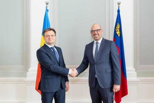 Dorin Recean a avut o întrevedere cu omologul său din Liechtenstein