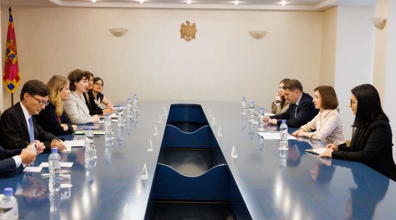 Președinta Maia Sandu a avut o întrevedere cu Yaël Braun-Pivet, Președinta Adunării Naționale a Franței
